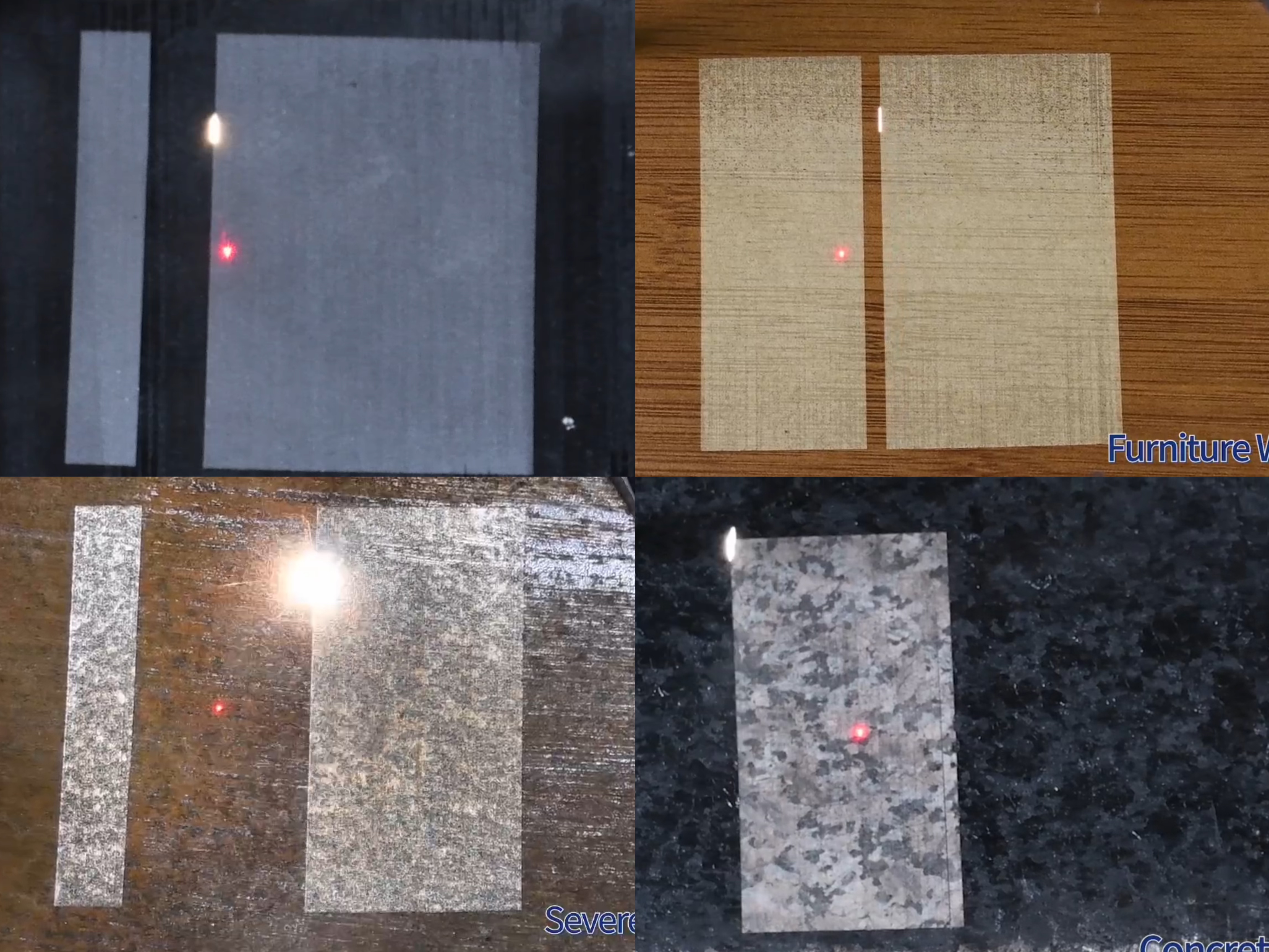 Pulse laser remove rust and paint on stainless steel without damaging base material